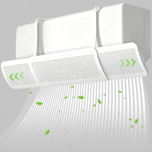 Deflector Para Aire Acondicionado Universal, Longitud Regulable Deflector Aire Acondicionado, Aire Acondicionado Escudo de Viento para Casa/Oficina