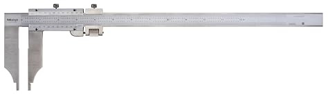 Mitutoyo 534-117 Vernier Caliper, Steel, Nib Style, Long Jaw, 0-12 Range, -0.002 Accuracy, 0.001 Resolution
