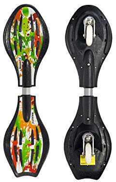 Waveboard MAXOfit Pro Close Mini Paint | Bis 129 kg | Mit Leuchtrollen, Tasche und Zubehör