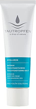 TAUTROPFEN Naturkosmetik Intensiv Feuchtigkeitscreme (30ml) - für normale bis feuchtigkeitsarme Haut, mit Bio-Sheabutter & Bio-Aloe Vera, Gesichtscreme für samtweiche Haut, Vegan