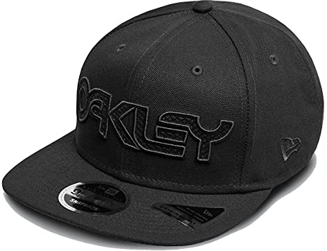Oakley Herren B1b Mesh 6-Panel-Flache Rumpf-bestickte Baseballmütze - Schwarzout