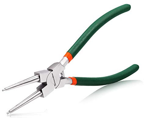 SPEEDWOX 9-Inch Snap Ring Pliers, Internal Circlip Pliers Kit, Tip Diameter 0.09 Inch, Precision Retaining Ring Pliers, Straight Jaws for Ring Remover Retaining