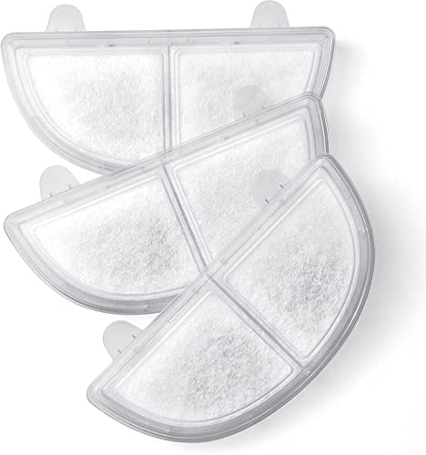HomeRunPet Trinkbrunnen Filter, 3 STK. Ersatzfilter für Trinkbrunnen für Katzen und Hunde, Weiss