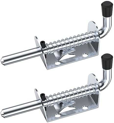 2 PCS 128MM Heavy Duty Spring Latch Pins,Spring Loaded Gate Latch