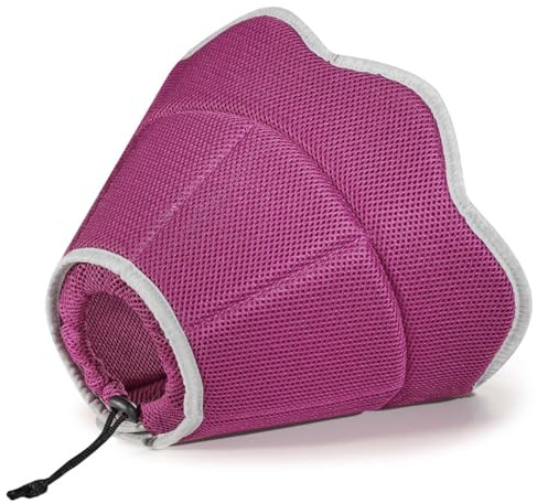 VavoPaw Halskrause Hunde Katzen,Hundehalskrause，L, Rosenrot