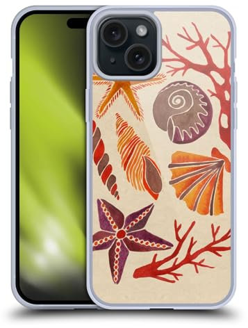 Head Case Designs Licenza Ufficiale Cat Coquillette Cavalluccio Marino Rosa Mare Custodia in Gel [Protezione di Grado Militare] Compatibile con Apple iPhone 15 Plus E Compatibile con MagSafe