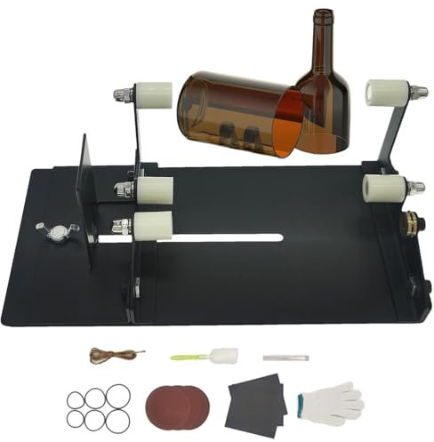 Cortador de botellas de vidrio, cortador de botellas, herramienta de corte de botellas de vino, máquina cortadora de vidrio, kit profesional de corte de botellas, kit de corte de vidrio para