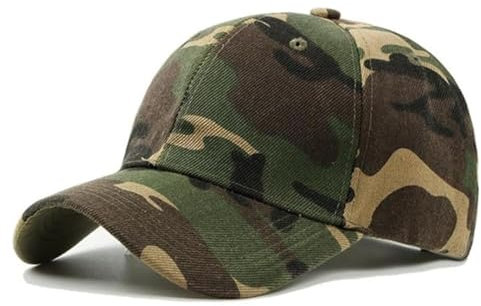 ZHjuju Casquette de Baseball Camouflage,Tactical Hat Réglable Chapeaux Camouflage Armée Militaire Chapeaux de Soleil pour Hommes et Femmes Casquettes Army Camo Baseball Caps pour Chasse Pêche Camping