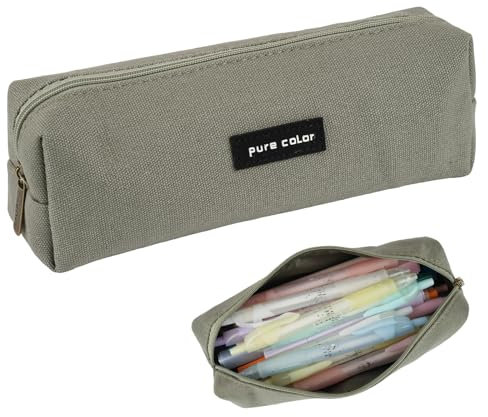 Deepton Mäppchen, Federmäppchen Mädchen Teenager Junge, Federtasche Stiftetasche Stiftemappe Pencil Case Schulmäppchen federmappe für Schule, Büro - Grün