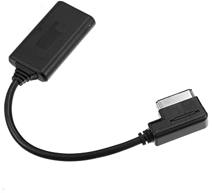 QUARKZMAN Bluetooth Adapter Auto Drahtlos AUX Kabel Audio Radio Musik Schnittstelle Adapter für Audi Q5 A5 A7 R7 S5 Q7 A6L A8L A4L AMI MMI 2010-2024 ABS Schwarz Ersatz
