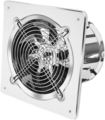 Aspiratore da Cucina 6''7''8'' Ventilatore Elettrico Estrattore Aspiratore Tubo di Ventilazione Cucina Industriale Finestra a Parete Ventilatore in Linea in Acciaio Inossidabile,Acciaio Inos