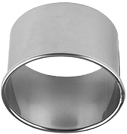 Cortador para hornear, anillos redondos para cortar tartas, moldes de anillo de donut de acero inoxidable | Sello de profesional, suministros de artesanía de alimentos reutilizables para
