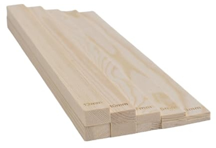 DAYLIGHE 10/20x/Set Pottery Rolling Depth Guide Sticks 5/10 Size Wood Rolling Out Sticks Thickness Strips For Clay Making