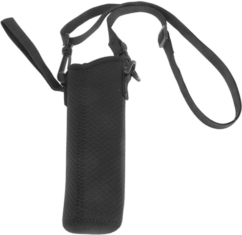 HOODANCOS Housse de Bouteille Eau Portable Néoprène avec Bandoulière Protection pour Voyage Camping et Activités Extérieures