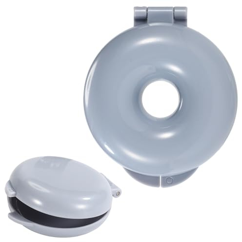 Lyreh Cake Pop Press Mold Set, Disc Donut Cake Pop Circle Disc Mold Suitable for Birthday Parties Round Bread Festival Weddings Pastry Cakepop Baking or Plasticine and Soap Making (Grey)