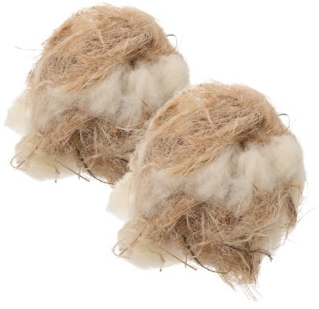 Gatuida 2packungen Nistmaterial für Vögel Natürliches Vogelnistmaterial mit Nest-nachfüllpackung für Käfige Gärten und Vogelhäuser Material zum Nestbau für Heimvögel und Ziervögel