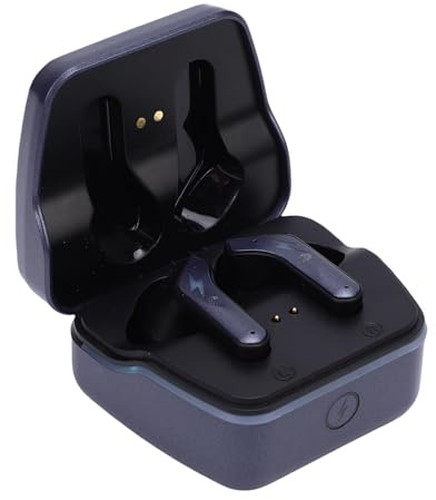 Fockety Auriculares para Juegos, Auriculares inalámbricos IPX5 con Control táctil Inteligente, micrófono e iluminación de Colores, Auriculares Bluetooth intrauditivos (Black)