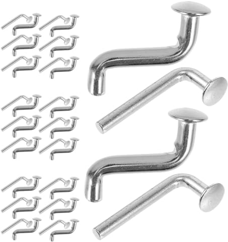 Angoily Goupilles de Sécurité 50 Pièces pour Rack Palettes Type L/S Clips Verrouillage d'Angle, Rivets Pliables Renforcés, Accessoires pour Rayonnage en Entrepôt et Garage