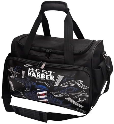 Friseur-Werkzeugtasche – 40 x 23 x 27 cm, große Kapazität | Tasche | Schulter-Organizer, Kosmetiktasche | Professionelle Werkzeugbox, Transport für die