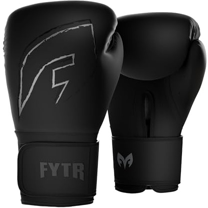 FYTR Phantom Boxing Gloves for Men & Women, Matte Finish Pro Synthetic Leather Training Gloves for Muay Thai, Kickboxing, Sparring & Punch Bag Workout, Secure Wrist Support - 10 oz, 12 oz, 14 oz