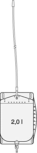 Manfred Sauer Funktionsbeutel, 2,0 l, Schwenkhahn, glatter Adapter, Schlauch 120 cm, unsteril