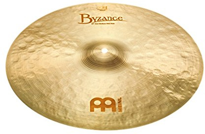 Meinl Cymbals Byzance Jazz Plato Ride Medium de 22 pulgadas (55,88cm) Platillos de Batería - Bronce B20, Acabado Tradicional (B22JMR)