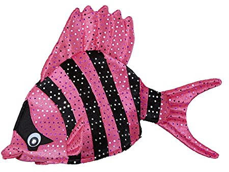 Widmann - Hatt tropisk fisk, plyschhatt med paljetter, hatt, huvudbonad, kostym, karneval, temafest