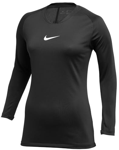 Nike Damen W Nk Df Park 1stlyr JSY Ls T-Shirt, Black White, XS EU