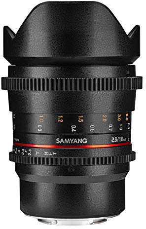 Samyang 16mm T2.6 VDSLR Objectif vidéo à Mise au Point Manuelle pour Micro 4-Thirds Noir