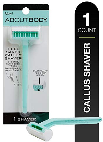 Kai About Body Heel Saver Stainless Steel Callus Shaver for Women; Includes 1 Heel Shaver; Smooth Away Rough, Thick, Callused Skin on Heels; Foot Scraper for Callus Removal; Dead Skin Remover for Feet