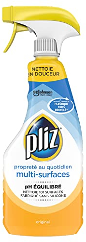 Pliz - Nettoyant Multi-Surfaces - Propreté au Quotidien – PH équilibré - Bouteille 100% Plastique Recyclé - 1 Pistolet de 500ml