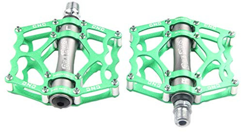BESPORTBLE Fahrradpedale Aus Aluminiumlegierung Grün Für Mountainbike Und Rennrad Mit Wasserdichtem Lagerdesign Und Selbstschmierender Achse Für Verbesserte Fahrt Anti-rutsch-Nieten Sorgen