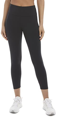 Jockey Interlock-Capri leggings med hög midja, djupsvart, liten
