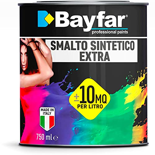 Smalto Vernice per legno ferro esterno interno 750ml (Blu Scuro)