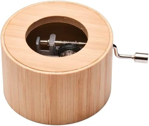 Spieluhr aus Bambus mit der Melodie: Thema aus dem 5. Klavierkonzert von Beethoven (Mini-Drehorgel, Spieldose, Musik Box)