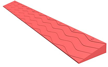 Tragbare Türschwellenrampen, Rampe Rollstuhl, Kunststofframpe zum Kehren von Roboterrollern und Fahrrädern (Color : B, Size : 100x12x5.5cm)