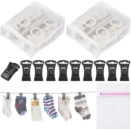 BDSHUNBF 2 Stück WäSchenetz Schuhe, WäSchesack Für Schuhe Sneaker, Schuhsack Waschmaschine mit ReißVerschluss, Waschmaschine Schuhnetz Schuhbeutel, WäSchenetz WäSchebeutel für Sneaker, Socken