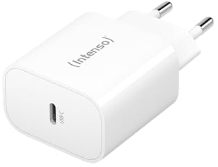 Intenso Power Adapter W20C, USB-C laddare med 20 watt, vit