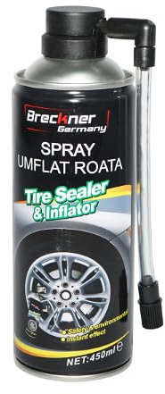 Generico Gonfia e Ripara Le Gomme Forate di Auto e Moto, Spray gonfia gomme con Silicone per Riparazione forature