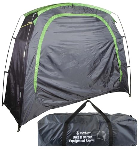 VFM e-Store Aufbewahrungszelt, Fahrrad, Möbel, Gartengeräte, Fahrrad, Möbel, Werkzeug, UV-Schutz, Outdoor, Camping, Wandern, Urlaub, Festivals, Reisen – schwarzes Aufbewahrungszelt