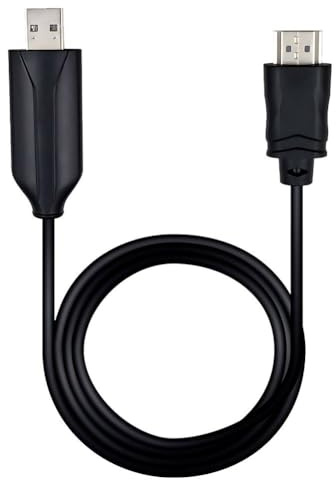 Jerilla USB 3.0 a HDMI Cable de Conversión con Chip 1.5m USB 3.0 a HDMI a 1080p 60hz Adaptabor de Tarjeta de Captura de Vídeo Convertidor Adecuado para HDTV Proyector PC