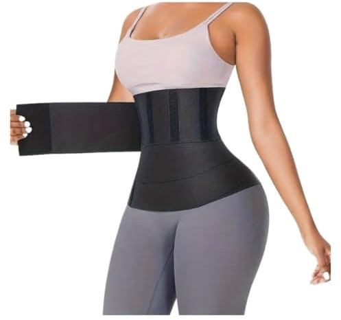 GOOPEEG Bauchweggürtel Stretch Hose Taillentrainer-Trimmer, Sauna-Schwitzgürtel, Bauchwickel, Gewichtsverlust, Body Shaper, Bauchkontrolle, Body Shaper Bauchweg Mieder(5 meters)
