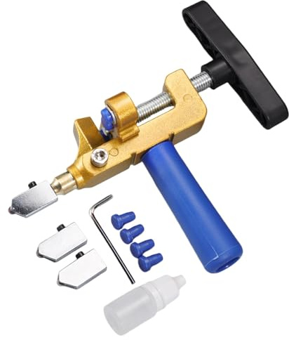 Utensile per tagliare il vetro - Taglierina per piastrelle in vetro, taglierina manuale per piastrelle in vetro | Taglierina per vetro manuale in tungsteno con cacciavite, taglierina extra 2,