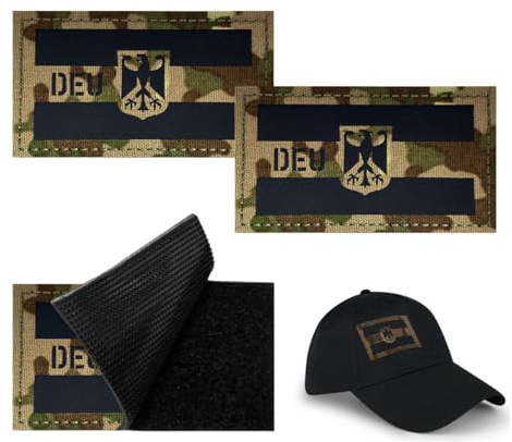 3 Stücke DEU Deutschland Patches Klett Militär Bundeswehr Patch Klett Patches Klett Für Rucksack Hut Jacke Baseballkappe Uniform Kleidung Taktische Weste Hundegeschirr