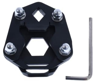 avdb-moto Seitenständer Verbreiterung kompatibel mit ROYAL ENFIELD HIMALAYAN 400/410 2016-23 (Stahl)