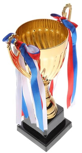 Healeved Coppa Sportiva in Metallo Oro Grande per Campionati di Calcio con Base Solida per Premiazioni Gare Sportive