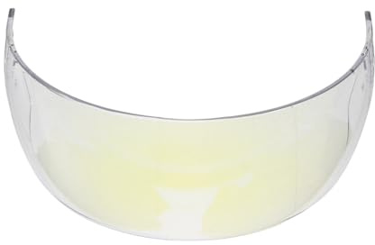 ANDRESLAD Visera de Policarbonato Antivaho y Antirayaduras para Casco de Hockey sobre Hielo, Protección Facial Curvada Azul, Ajuste Ventilado para Adultos y Jóvenes, Visera de Repuesto