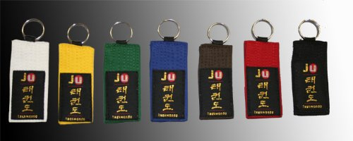 Ju-Sports Schlüsselanhänger Gürtel Taekwondo gelb