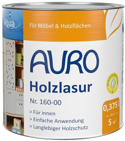 Auro Holzlasur Aqua (0,375 Liter, rubinrot)