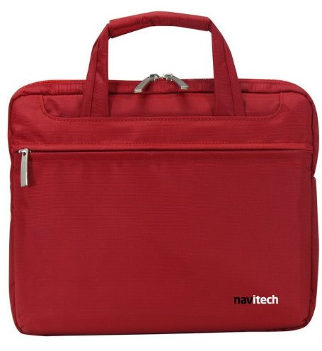 Navitech sacoche de transport rouge imperméable antichoc 10.2 à 12.1 pouces compatible avec ordinateur portable / sac de voyage netbook Lenovo ideapad S9 S9e S10-2, Compaq Mini 110c-1110SA, Compaq Mini 110c-1010EA, Compaq Mini 110c-1010SA, Hercules eCafe EC-1000W netbook, HP Pavilion DM1, HP Mini 110-1130SA, Compaq Mini 110c-1120SA, Samsung 210, N220, N150 and NB30